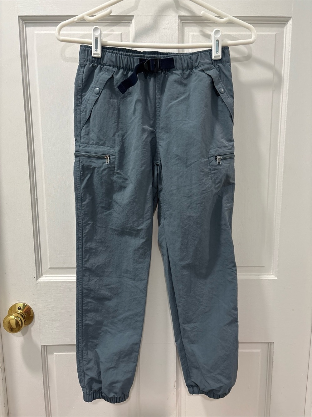 Patagonia Boys Outdoor Everyday Pants Size Large Plume Gray Cargo Outdoor NWOT